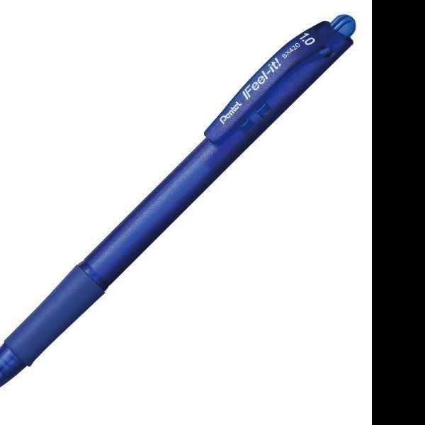 BOLIGRAFO FEEL-IT BX420 1.0MM AZUL PENTEL E.12 C.1152